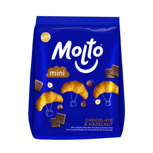 مولتو ميني كرواسون شوكولاتة وبندق، 5 قطع
