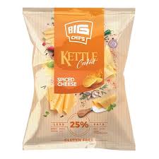 بيج شيبس رقائق بطاطس بالجبنة المتبلة - 80 جرام