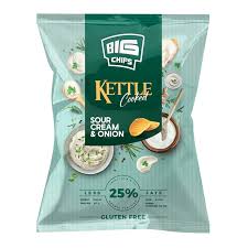 بيج شيبس رقائق بطاطس بالكريمة  والبصل - 80 جرام