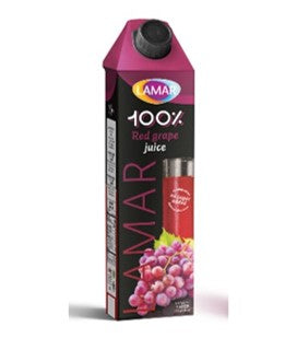 لمار عصير عنب احمر طبيعي 1 لتر 